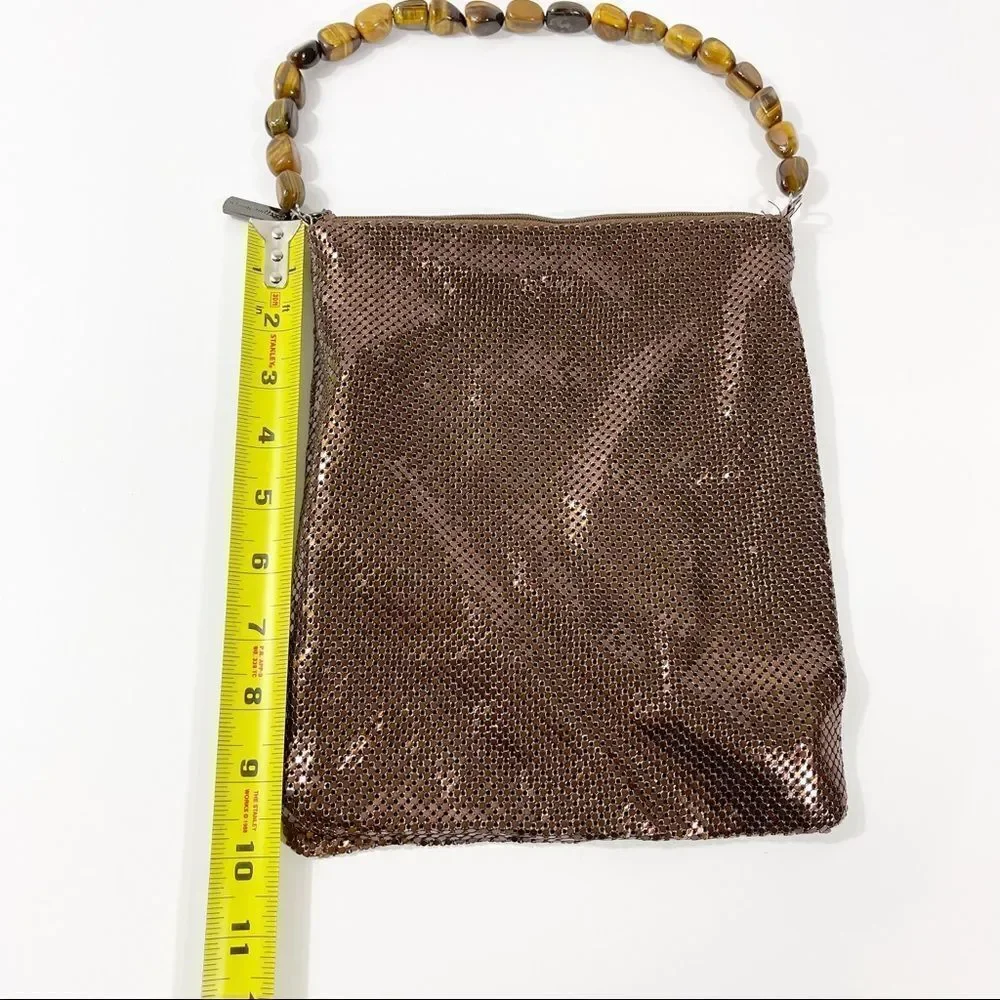 Bronze Whiting & Davis Mesh Bag - Picture 5 of 10